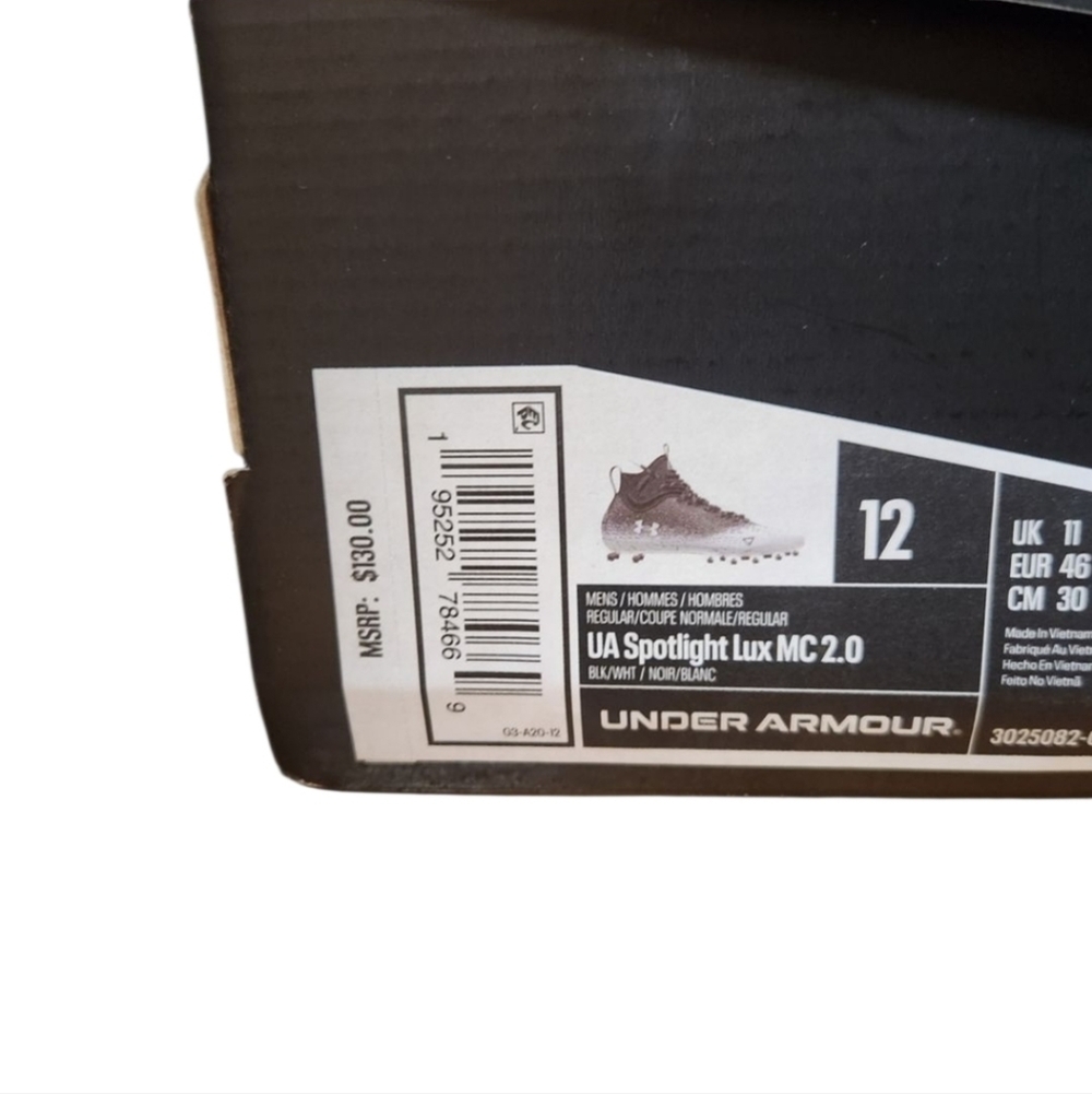 Under Armour Men's Spotlight Lux Mc 2.0 Football Soccer Athletic Shoe Sneaker - Picture 6 of 7